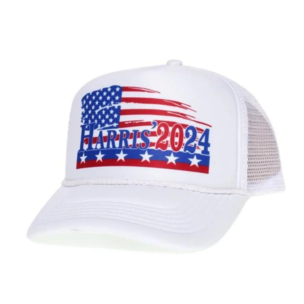 Kamala Harris 2024 President Truckers Hat Democrat Liberal Snap Closure OSFM Cap